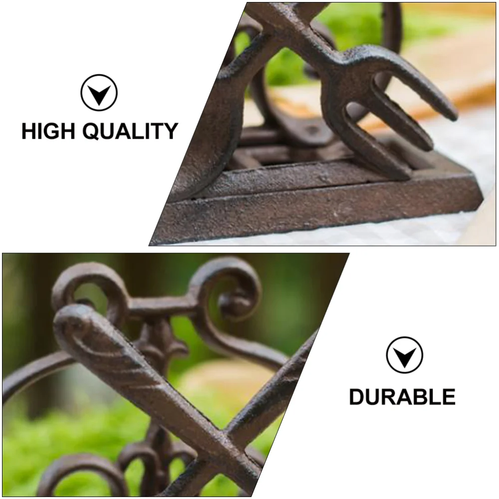 

1Pc Cast Iron Tissue Holder Paperweight Prop Desktop Ornament Housewarming Gift