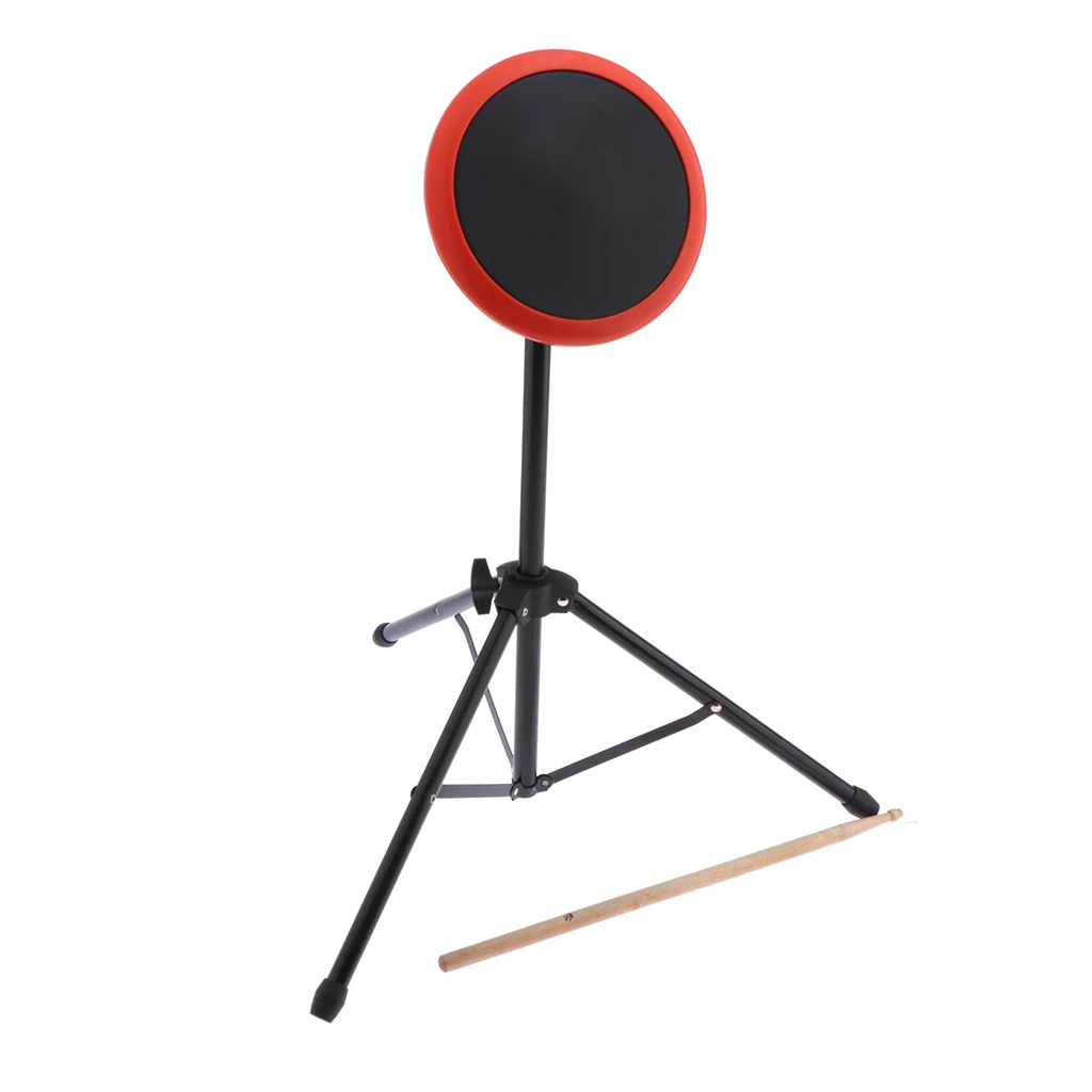 Drummer Practice Pad 6inch with Portable Tripod Stand Drumsticks and Bag | Спорт и развлечения