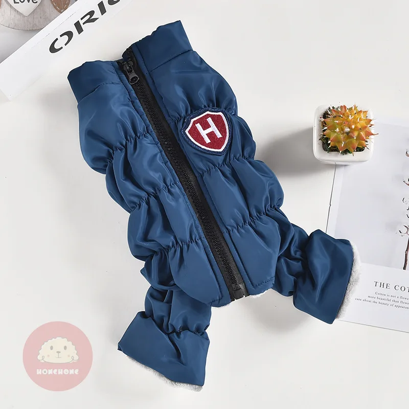 Осенне-зимняя одежда для маленьких собак ветрозащитная куртка с высокой