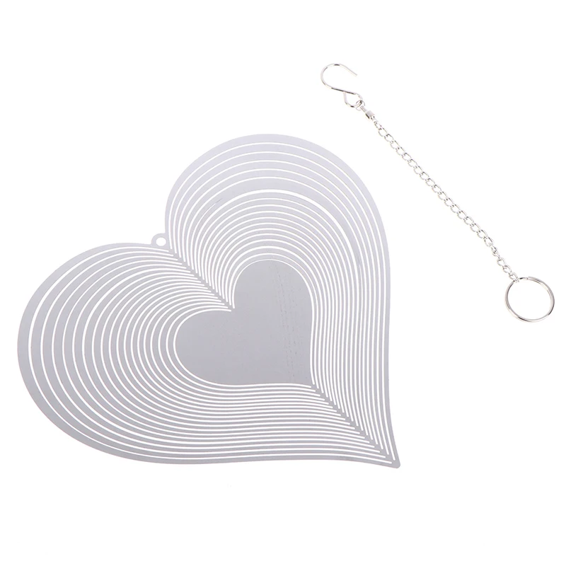 Сердце ветер Спиннер бьющийся Ловец ветра для фотографий наружный подвесной |