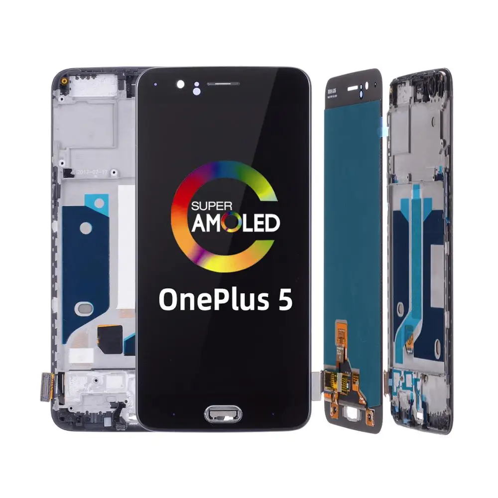 5 дюйма с рамкой для Oneplus модуль дисплея ЖК экран в сборе|Экраны мобильных