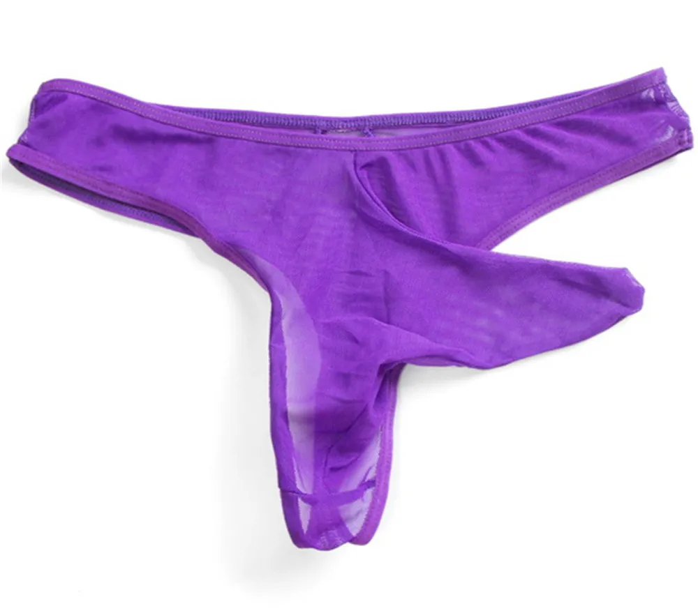 Прозрачный Мужской чехол для пениса G String нижнее белье дышащее Сетчатое