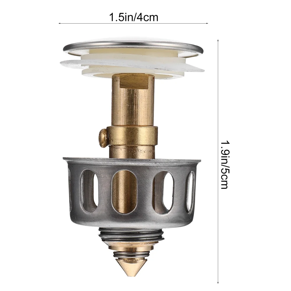 

2pcs Practical Sink Drain Plugs Basin Bounce Drain Filter Leaking Plugs