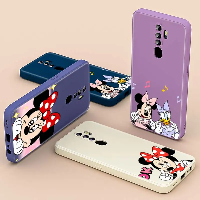 

Love Mickey Mouse For OPPO A94 A93 A92 A91 A74 A73 A55 A54 A52 A11 A11K A9 A16 A7X A1K 2020 Liquid Silicone Phone Case