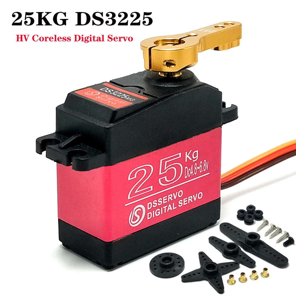 Цифровой сервопривод DSSERVO DS3225 25кг с высоким крутящим моментом водонепроницаемый