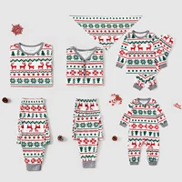 patpat allover christmas print long sleeve family matching pajamas setflame resistant