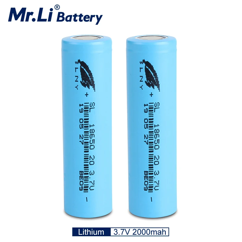 Mr. Li 18650 3 7 V 2000mah литиевая аккумуляторная батарея совершенно новый блок питания