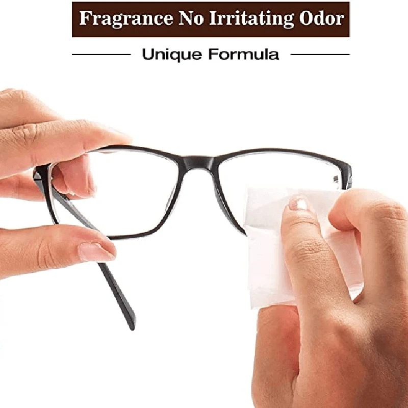 

50PCS/pack Clear View Anti-Fog Wet Tissue Cleaning Wipes Great for Eyeglasses Disposable KIMA88
