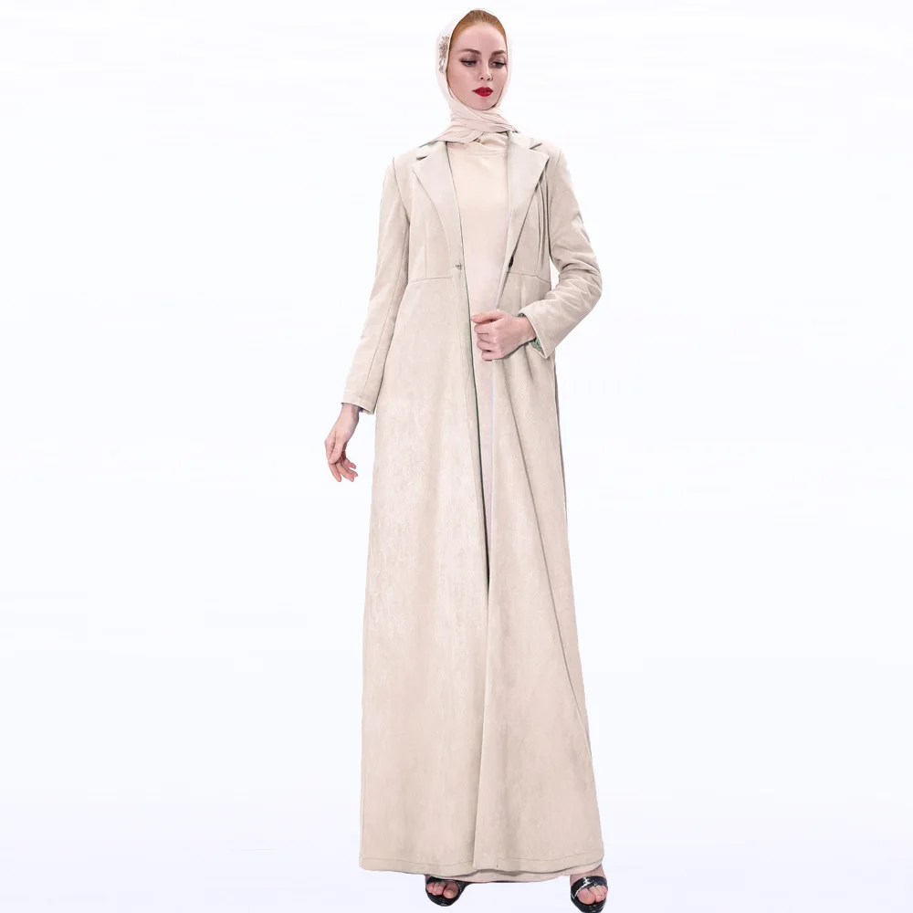 Мусульманское кимоно Дубай Abaya хиджаб женское платье Женское пальто длинное