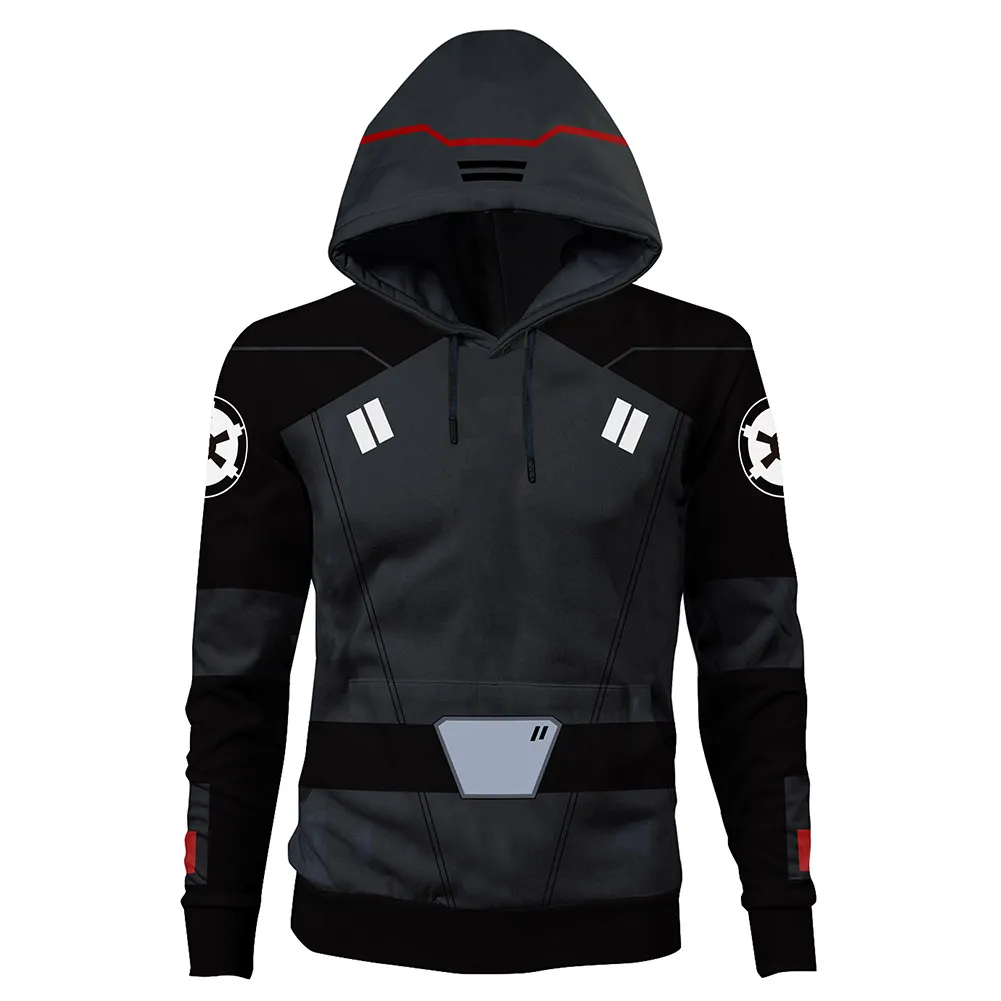 Худи с принтом звезды джедая из второго сестры пуловер унисекс капюшоном для