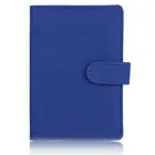 Обложка для паспорта TRASSORY из тонкой кожи с тканевым узором, чехол для путешествий с кнопкой для мужчин и женщин