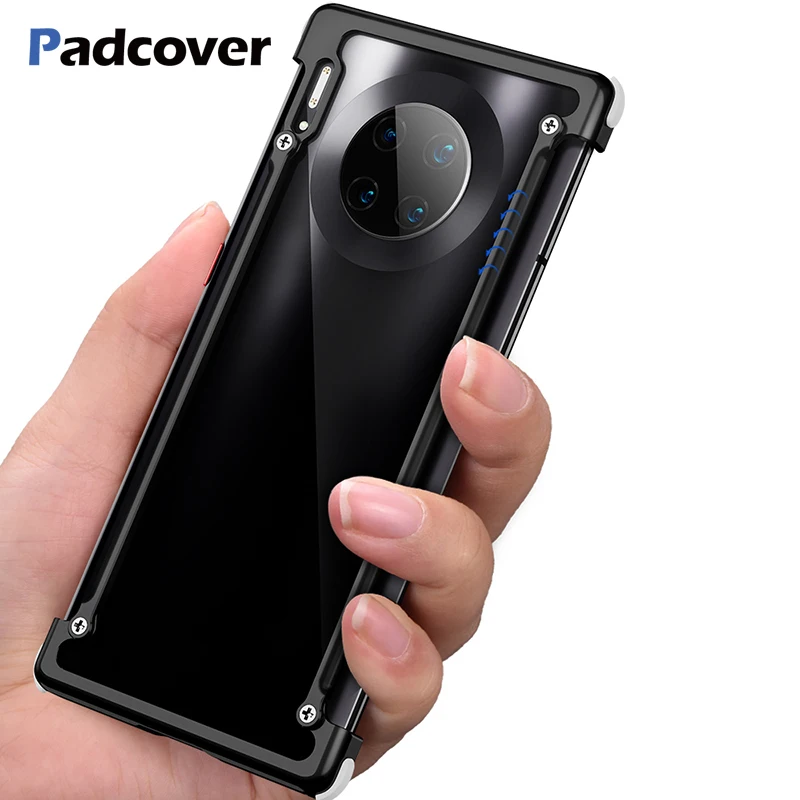 Роскошный металлический защитный чехол с воздушной подушкой для Huawei Mate 30 индивидуальный Pro тонкий