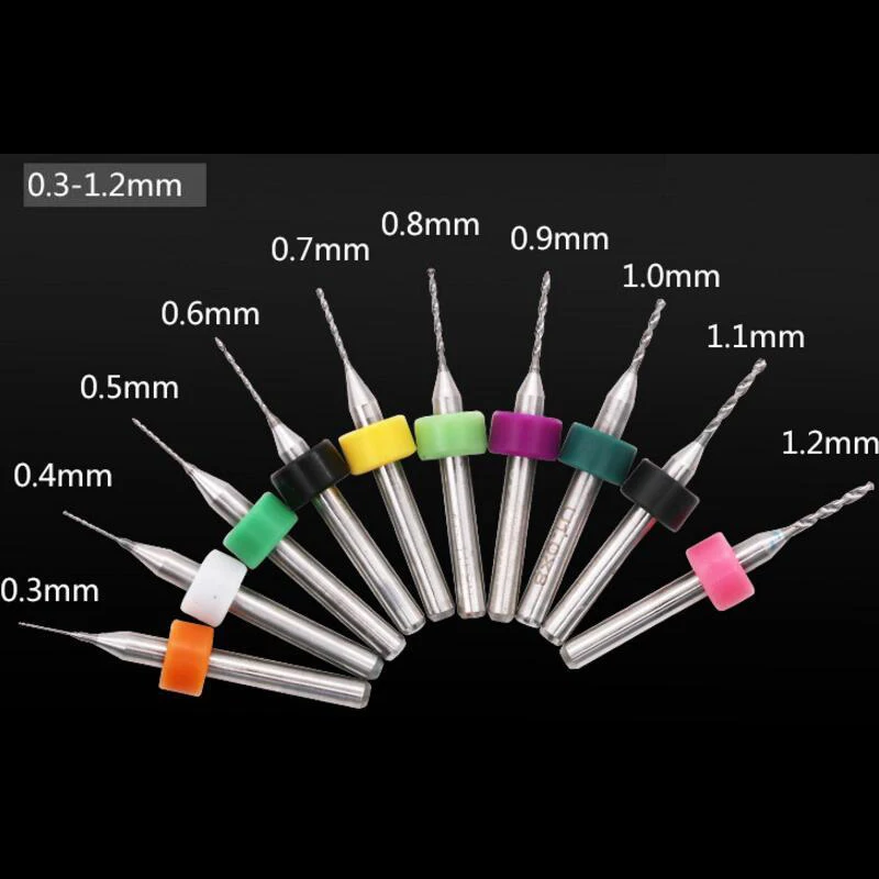 Набор сверл для печатных плат 0 1-2 мм 10 шт. |