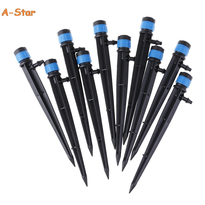

10Pcs Adjustable 360 Degrees Garden Sprinkler Irrigation Fitting Dripper Drip Head Wholesale