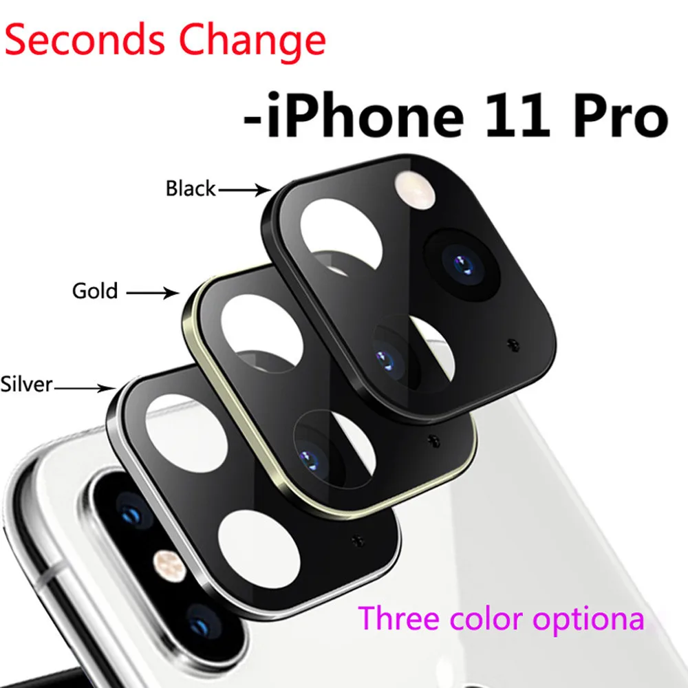 Алюминиевый сплав наклейка на Рассеиватель камеры для IPhone X Seconds Защитная пленка