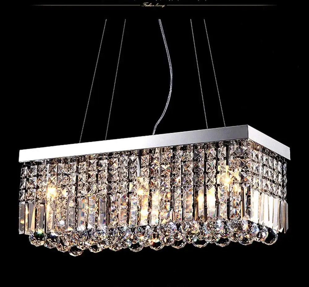 Современные хрустальные люстры K9 освещение капля дождя подвесные потолочные