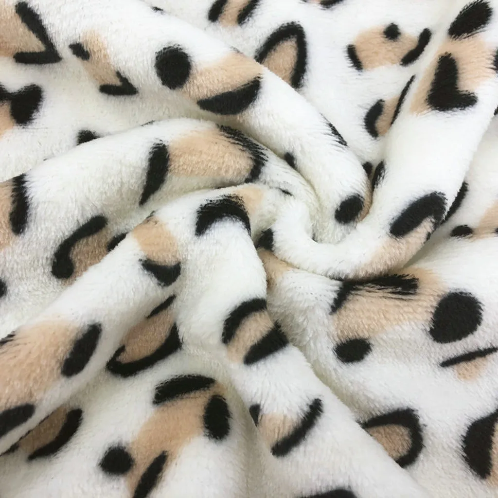 

Leopard Printed Harajuku Sweatshirt Women Casual O-neck Long Sleeve Sweatshirts Autumn Winter Thick Fleece Warm Pullovers Tops