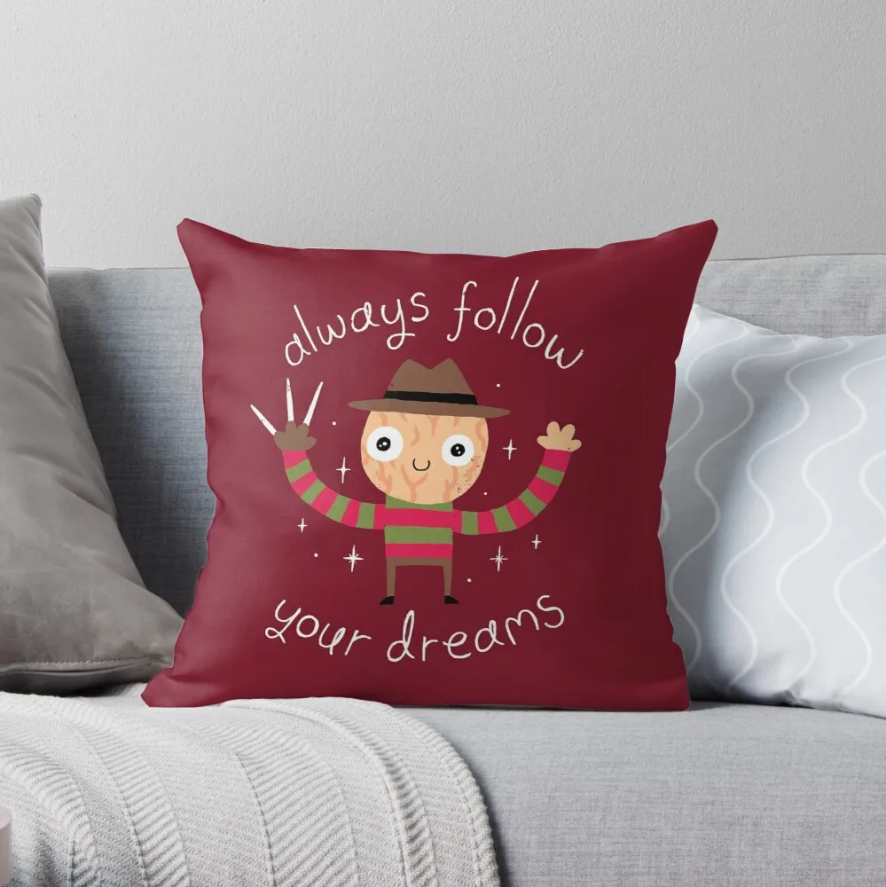 

Always Follow Your Dreams Throw Pillow Pillow Case Polyester Home Decora Pillowcases kussensloop almohada poszewka