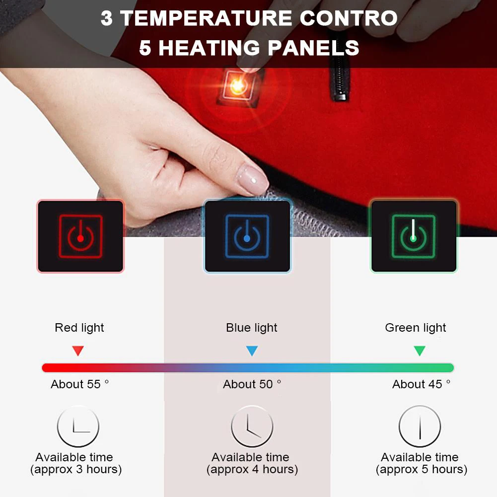 Жилет с регулируемой температурой и подогревом теплый жилет для холодной зимы