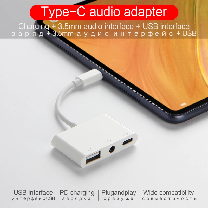 USB C к зарядке 3 5 мм AUX Наушники Адаптер для Huawei mate 20 P30 P40 Pro P30pro Тип разъему