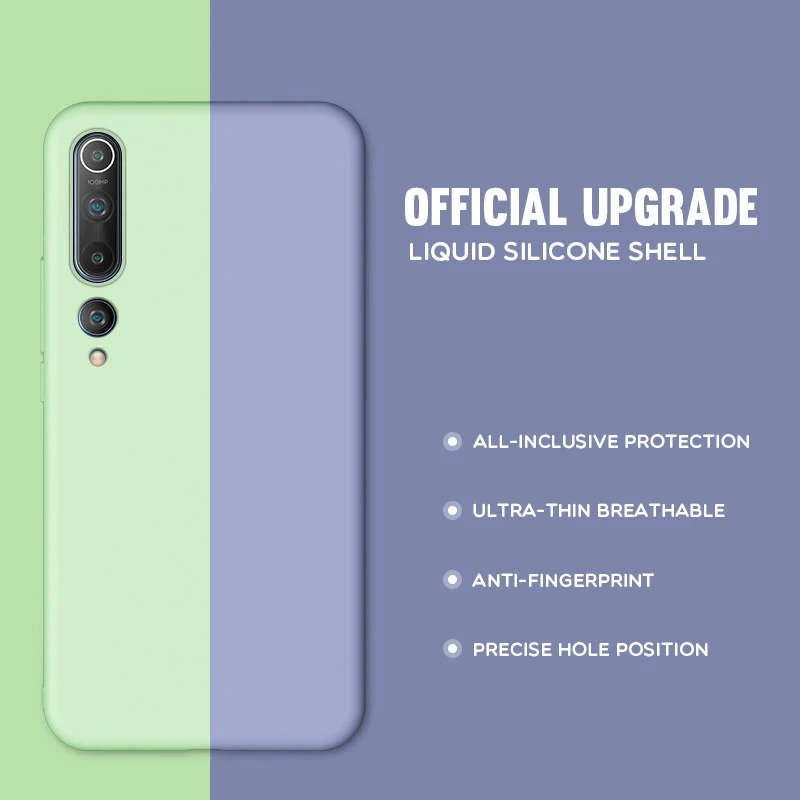 liquid silicone case for xiaomi mi 10 pro cc9 cc9e 9t 9 se a3 lite soft cases for xiaomi redmi note 8t 8 pro 7 5 8a 7a k20 cover free global shipping