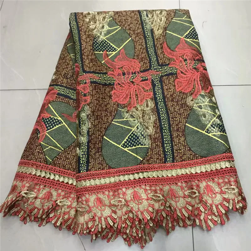 Новое рождественское платье поступление Африканский гипюровый шнур восковая