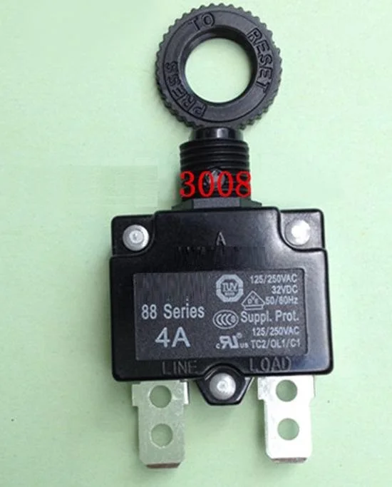 Автоматический выключатель 3A 4A 5A 6A 7A 8A 9A 10A 11A 20A 25A 125VAC 250VAC 32VDC 88 остаточный ток