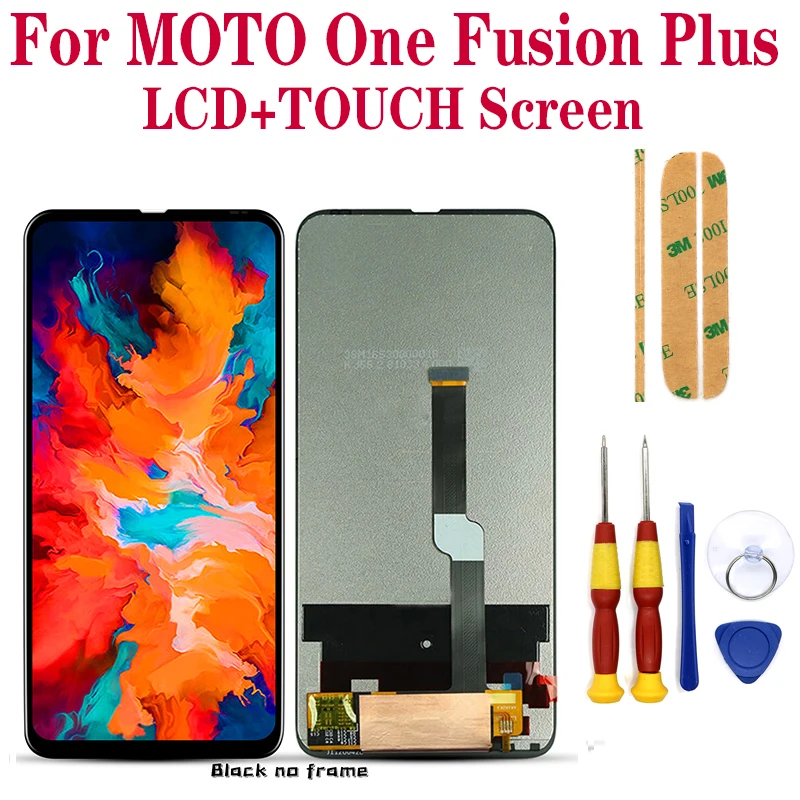 

Для Motorola Moto One Fusion + Plus XT2067 Полный ЖК-дисплей сенсорный экран дигитайзер в сборе с рамкой для замены