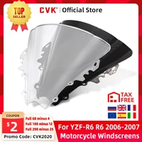 cvk motorcycle windshield spoiler windscreen air wind deflector for yamaha yzf600 r6 yzf r6 2006 2007 06 07 parts