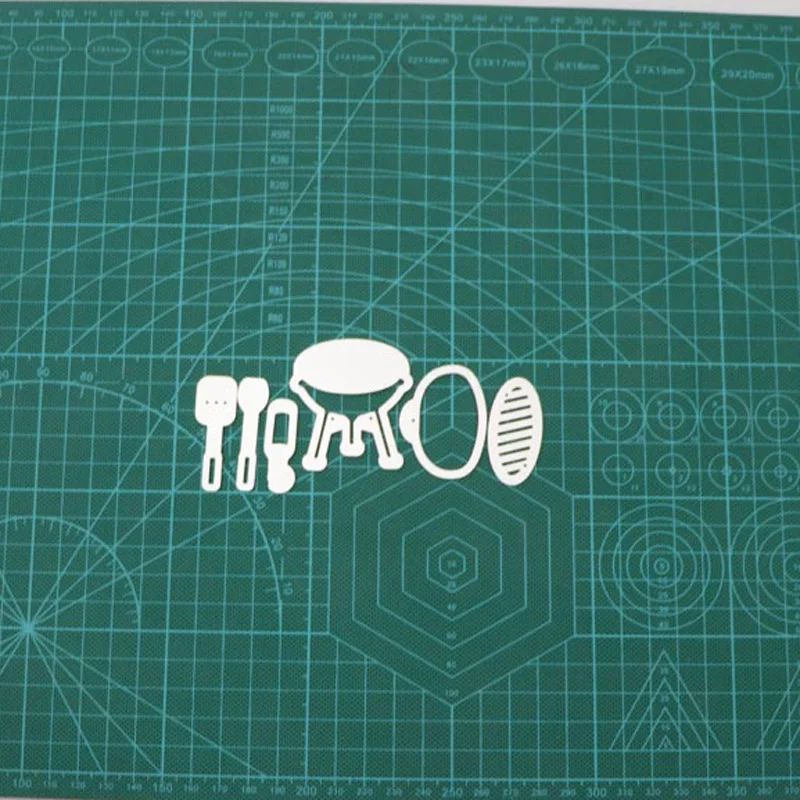 6 шт. инструмент для барбекю резки металла скрапбукинга DIY Фотоальбом