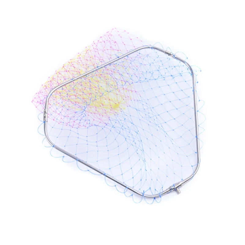 Рама из нержавеющей стали Складная рыболовная сеть Brail Head треугольная нейлоновая