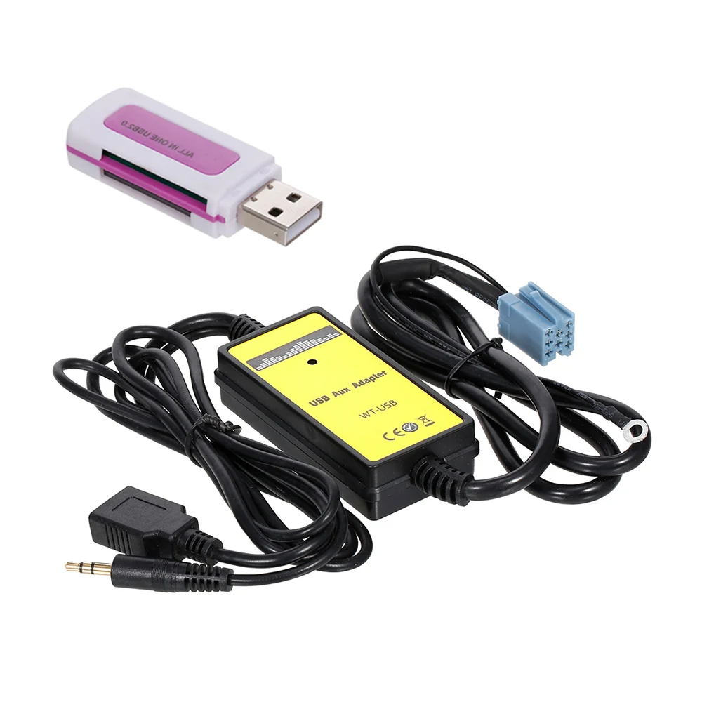 Автомобильный адаптер CD аудио интерфейс MP3 AUX USB SD мини преобразователь замена для