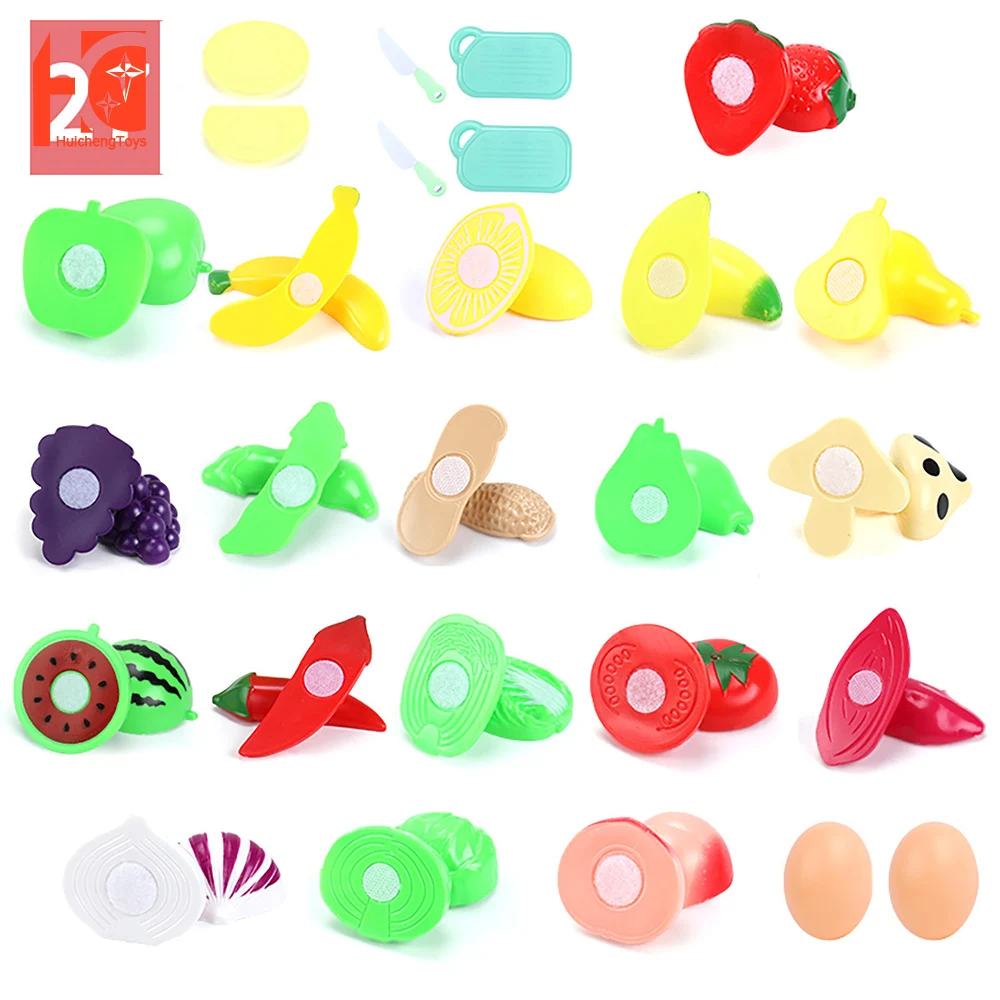 

Детские игрушки для девочек, детский кухонный игровой набор, фруктовые овощи, 39 шт., детские развивающие мини-кухонные продукты для ролевых ...