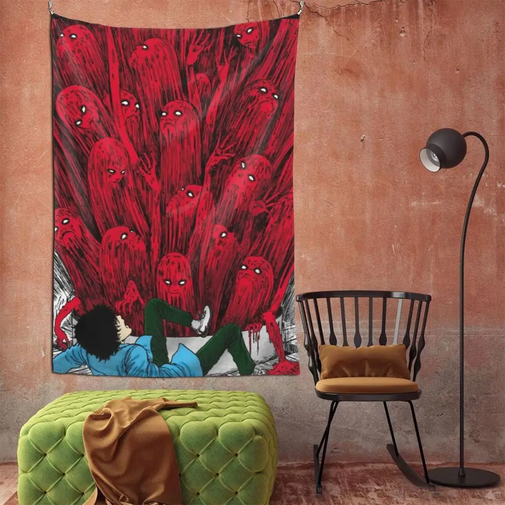 Настенный гобелен в стиле Харадзюку джундзи Ито японские ужасы мангапредство