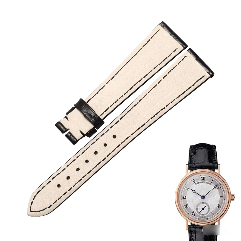 Ремешок WENTULA для наручных часов Breguet Classic 5907BA/7787 из крокодиловой кожи | Наручные