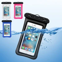 1pcs 6 inch floating airbag swimming bag waterproof mobile phone pouch cell phone case for swim diving surfing beach sport bags