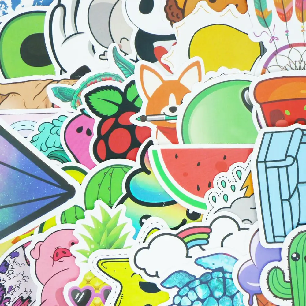 50 шт. Симпатичные Смешанные стильные VSCO Стикеры для девочек DIY водонепроницаемый