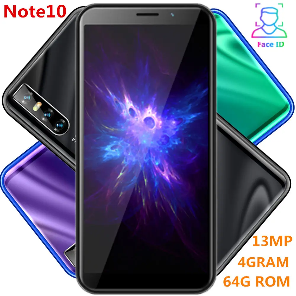 Примечание 10 смартфонов 4G Оперативная память 64G Встроенная quad core 13MP большой экран