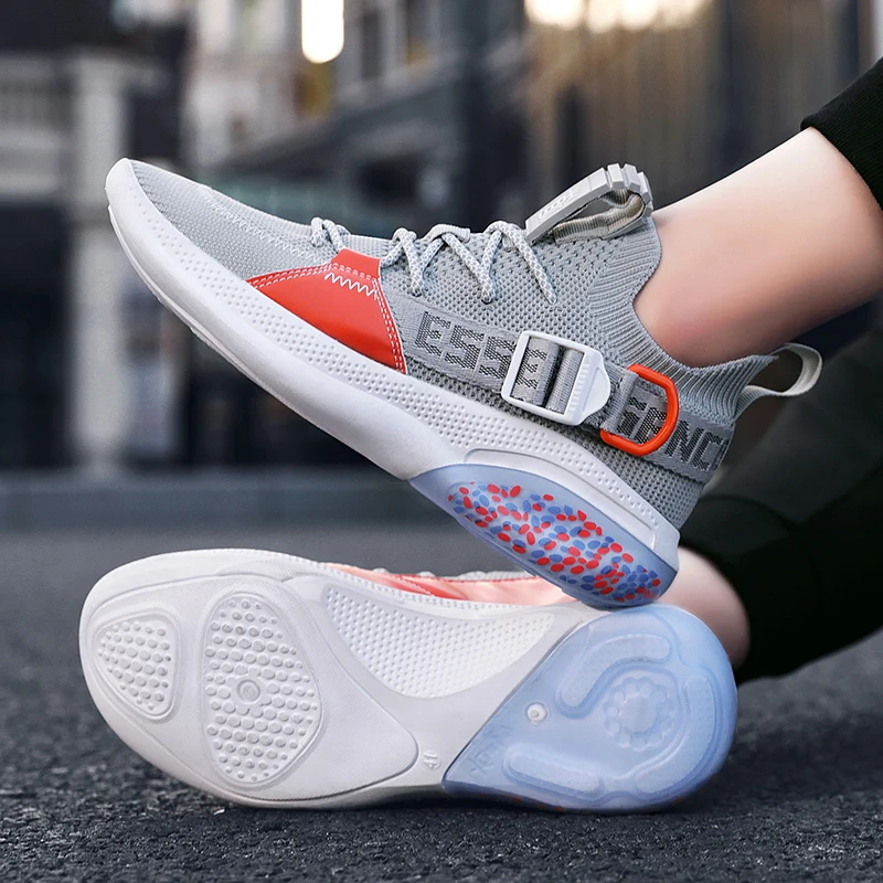 Men Vulcanize Shoes Sneakers Breathable Casual No-slip 2020 Male Air Mesh Lace Up Tenis Masculino |