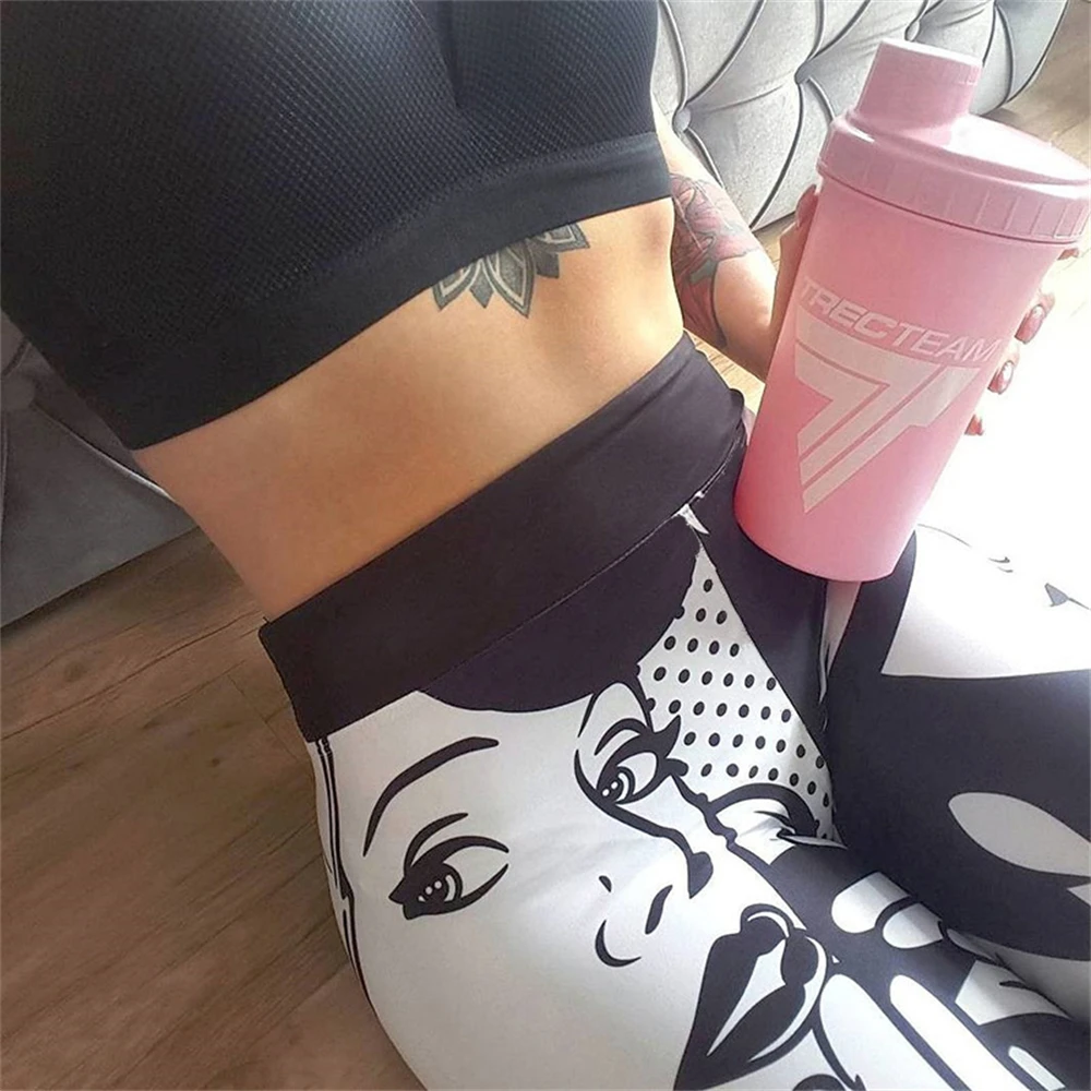 

Ladies Printed Leggings Put High Stretch High Waist Fitness Hip-Lifting Stretch Yoga Pants Women's Breathable Slim Fitness Pants