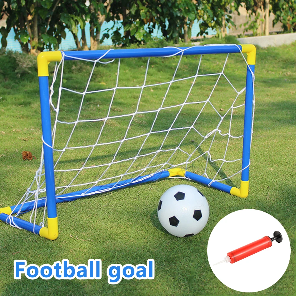 447 мм складной мини-футбол набор сетки для гол с насосом детские спортивные игры в