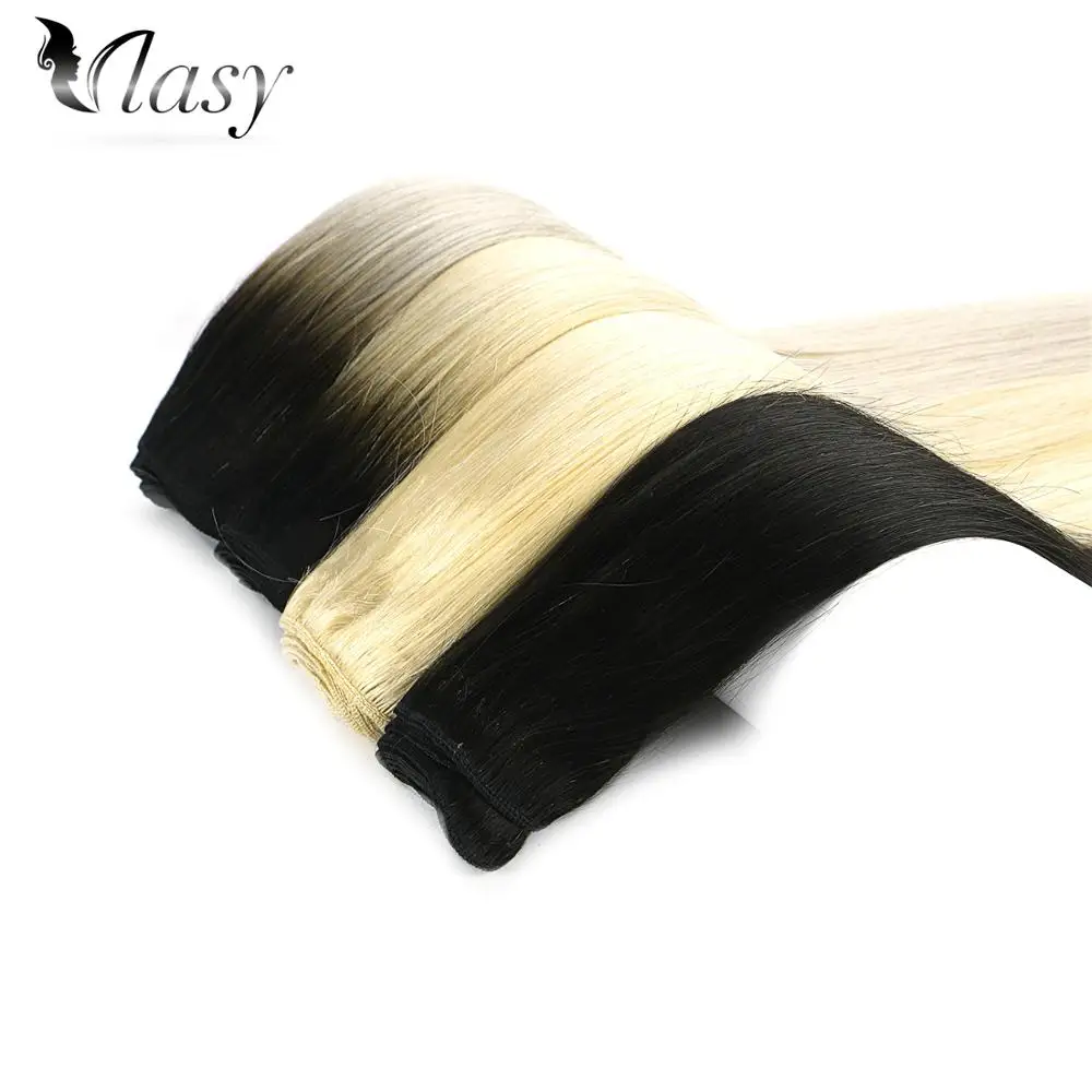 

Vlasy Straight Machine Made Remy Hair Weft 100% Human Hair Weave Bundles 16'' 18'' 20'' 22'' 24'' 100g/pc