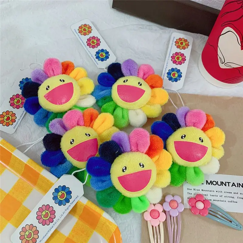 Классический Радуга Цвет Подсолнухи брошь в виде украшения стены плюшевая