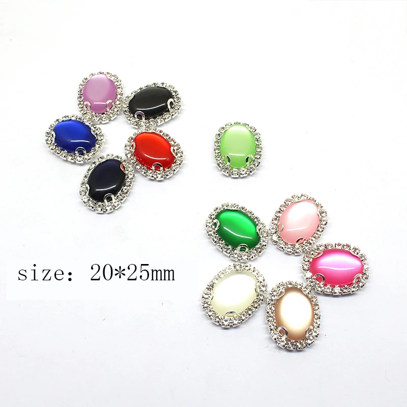 New Mix Color Acrylic Buttons For Clothing 20*25mm 5Pcs/Lot Rhinestones Decoration Accessories Button Sewing Handwork | Дом и сад