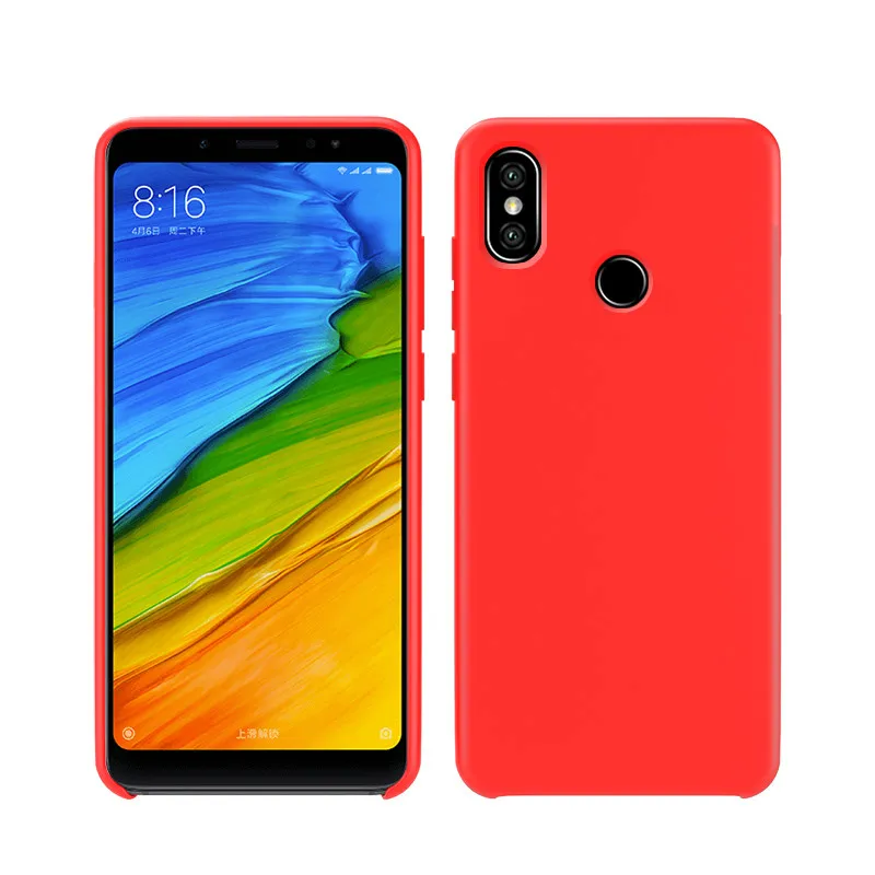 Красный Мягкий силиконовый чехол для Redmi Note 5 Pro для XIAOMI Redmi Note5 6 7 8 9 Pro SE Lite K20 6A 7A 6X MIX3 - Цвет: Красный