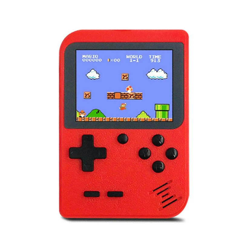 Red Перезаряжаемая мини портативная игровая консоль Hd 3,0-дюймовый экран ретро-игра мини-портативный плеер для игр для детей Встроенная игра 168/400 - Цвет: Red