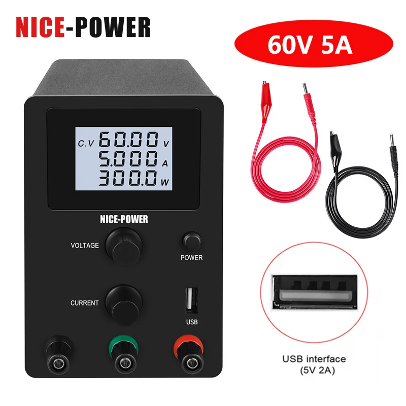 ЖК дисплей Экран берегут глаза Переключение DC Питание лаборатория Регулируемый 0