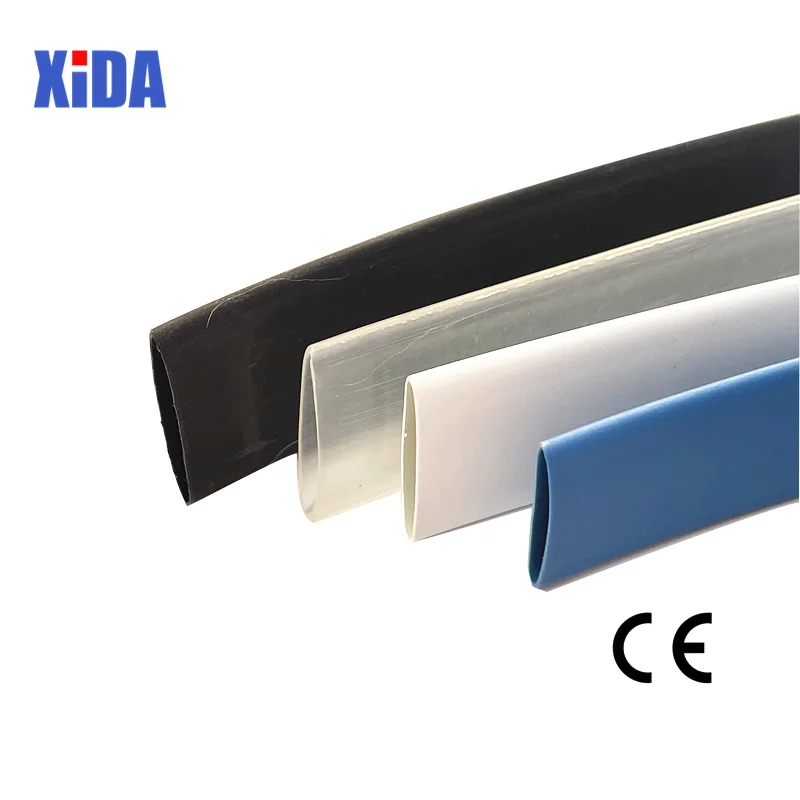 1Meter 2:1 Heat Shrink Tube Transparent Clear Black Shrinkable Tubing Wrap Wire Kits Sell Connector Cable Sleeve DIY Repair |
