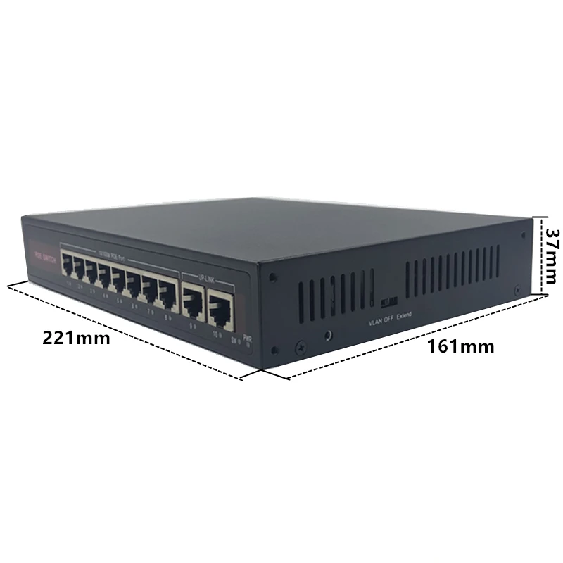 48V Ethernet POE switch with 8 10/100Mbps Port IEEE 802.3 af/at Suitable for IP camera/Wireless AP/CCTV camera system | Компьютеры и