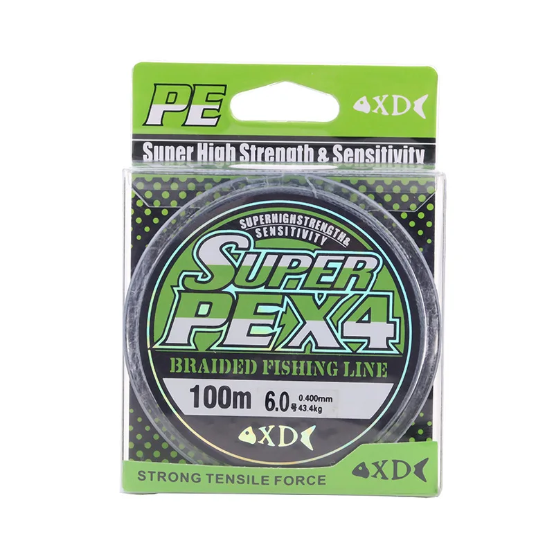 

4 Strands PE Braided Wire Fishing Line Multifilament 100M 200M Carp Fishing 3-23.8KG Smooth Wear-Resistant Bite-Resistant Strong